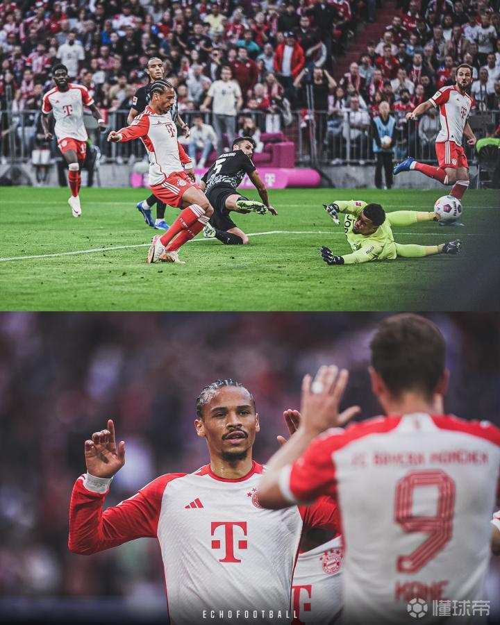 拜仁血洗法国，萨内送出助攻