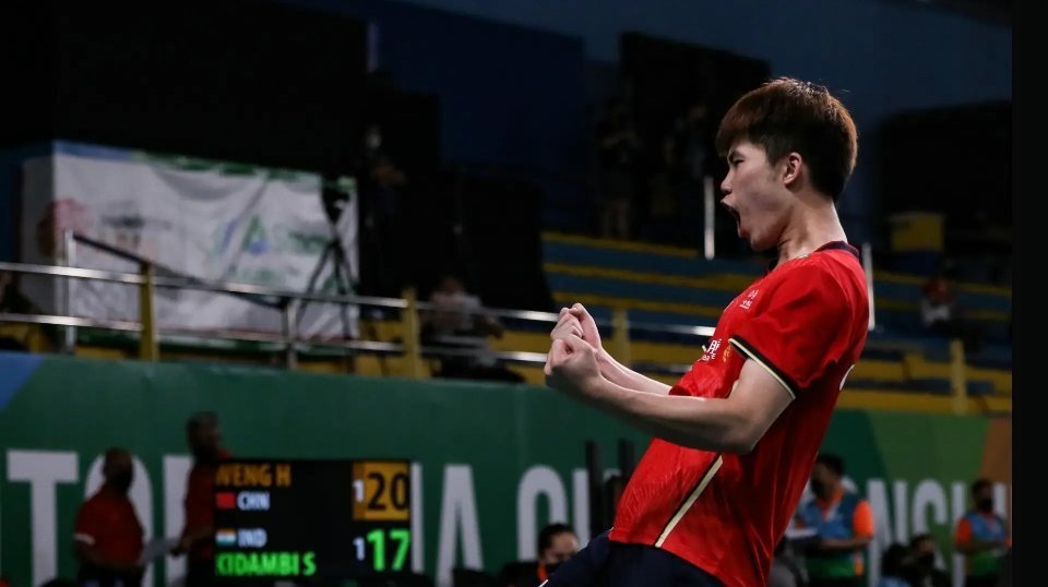 中国队险胜印尼队，辛杜刷新纪录